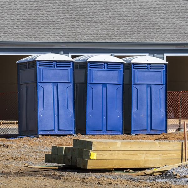 what is the expected delivery and pickup timeframe for the portable toilets in Barboursville WV